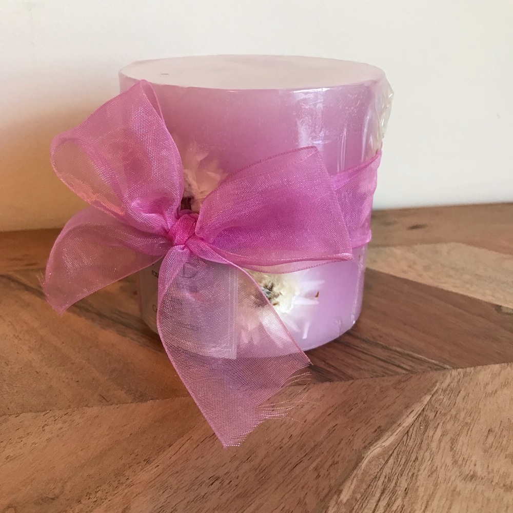 Pink Flower Raspberry Sorbet Candle